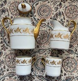 Espresso Cups By Ginori Italy Aosta 2 Demitasse + 2 Saucers + Pot & Creamer