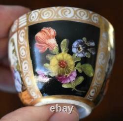 Est Demitasse Cup & Saucer Coll #4 1850 Helena Wolfsohn Dresden Courting Scenes