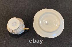 Excellent Limoges Ls & S (lewis Straus & Sons) Painted Demitasse Cup And Saucer