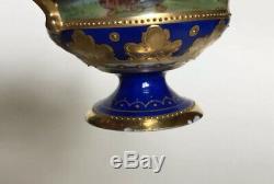 Exquisite Ambrosius Lamm Dresden Porcelain Demitasse Cabinet Cup & Saucer