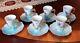 Exquisite & Rare 6 Vintage Floral And Grapes Demitasse Cups & Saucers J. Wallace