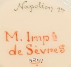 Extremely Rare M. Imp de Sevres Napoleon 1st Demitasse Cup & Saucer