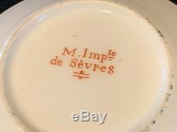 Extremely Rare M. Imp de Sevres Napoleon 1st Demitasse Cup & Saucer