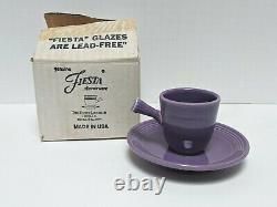 FIESTAWARE LILAC DEMITASSE CUP & SAUCER Limited Production in1995 withFactory Box