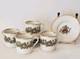 Fitz And Floyd St Nicholas Set Of 4 Demitasse Cups And Saucers Christmas