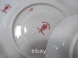 FOUR VINTAGE ROYAL CROWN DERBY KING'S IMARI 383 DEMITASSE CUPS & SAUCERS ca1924