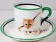 Fox & Hunting Dogs Vintage Paragon By Appt. Demitasse Coffee Cup And Saucer