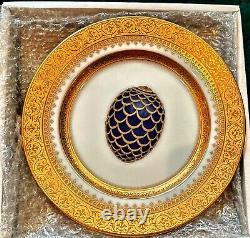 Faberge / Limoges Imperial Egg Demitasse Boxed Set Of 4 Cups & Saucers