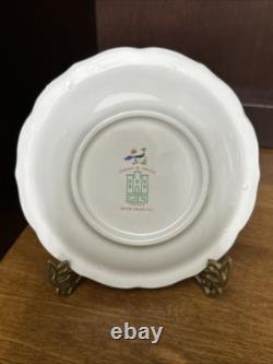 Faiencerie De Gien Coffee Pot & 6 Demitasse Cups & Saucers Oiseau De Paradis