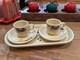 Fiesta 2017 Hlcca Clematis Bread Tray, 2 Sets Demitasse Cups, Saucers