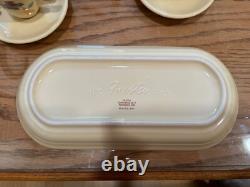 Fiesta 2017 HLCCA Clematis Bread Tray, 2 sets Demitasse Cups, Saucers