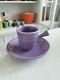 Fiesta Fiestaware Lilac Purple Demitasse Cup Saucer Hlc Pottery Dinnerware