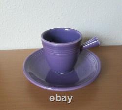 Fiesta Fiestaware Lilac Purple Demitasse Cup Saucer HLC Pottery Dinnerware