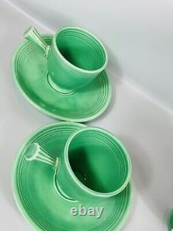 Fiestaware 18Pcs Green Demitasse Complete Set Creamer Cups Saucers Coffee Pot
