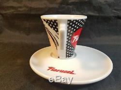 Fiorucci Pop Art Post Modern Demitasse Espresso Cups & Saucers 4pc Set