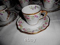 France Depose China Demitasse Cups & Saucers (10 Sets) Bailey Banks & Biddle