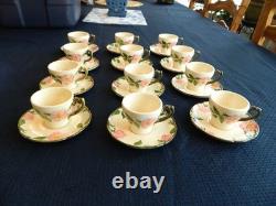 Franciscan Desert Rose USA (12) Demitasse Cups & Saucers USA 5-2