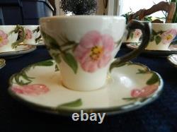 Franciscan Desert Rose USA (12) Demitasse Cups & Saucers USA 5-2