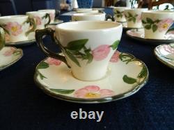 Franciscan Desert Rose USA (12) Demitasse Cups & Saucers USA 5-2