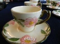 Franciscan Desert Rose USA (12) Demitasse Cups & Saucers USA 5-2