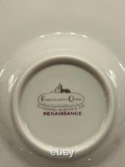 Franciscan Masterpiece China Platinum Renaissance 10 Demitasse Cup & Saucers Set