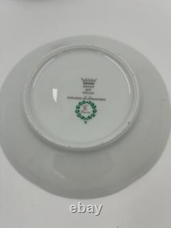 French Porcelain Demitasse Espresso Cups and Saucers