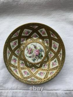 French Sevres Porcelain demitasse Cup & Saucer