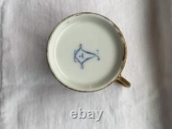 French Sevres Porcelain demitasse Cup & Saucer