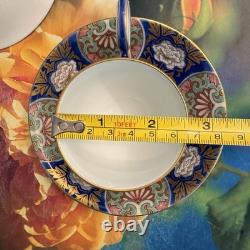 Fukagawa Seiji Arita Japan Imari 5 Sets Demitasse Espresso Tea Cups & Saucers