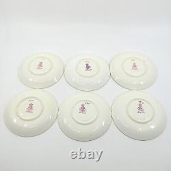 G8338 by MINTON for TIFFANY Gold Encrusted 6 Demitasse Cups & Saucers Set FLAWS