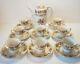 Gold Castle China Hostess Mini Teapot+ 8 Demitasse Cups And Saucers Tea Set