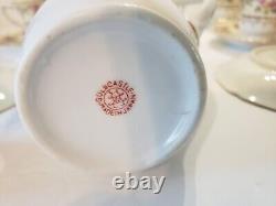 GOLD CASTLE China Hostess Mini Teapot+ 8 Demitasse Cups and Saucers TEA SET