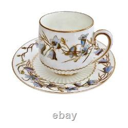 George Jones demitasse cup and saucer, Aesthetic Movement 1893-1924