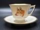 German Porcelain Demitasse Cups/saucers, Handpainted, Set Of 12, Vintage