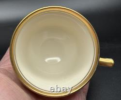 German Porcelain Demitasse Cups/Saucers, Handpainted, Set of 12, Vintage