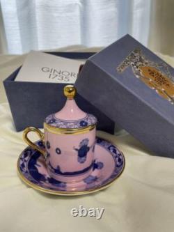 Ginori 1735 Oriente Italiano Azalea Demitasse Cup and Saucer 80ml Richard Ginori