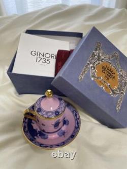 Ginori 1735 Oriente Italiano Azalea Demitasse Cup and Saucer 80ml Richard Ginori