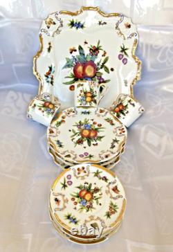 Godinger Set of 10 Yorkshire Pcs Platter, Canape Plates, Demitasse Cups&Saucers