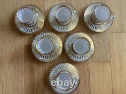 Gorgeous! 1950's Royal Chelsea Cathedral pattern 6 demitasse cup &saucer
