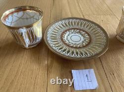 Gorgeous! 1950's Royal Chelsea Cathedral pattern 6 demitasse cup &saucer