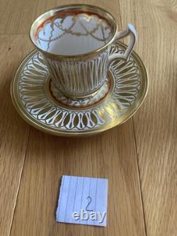 Gorgeous! 1950's Royal Chelsea Cathedral pattern 6 demitasse cup &saucer