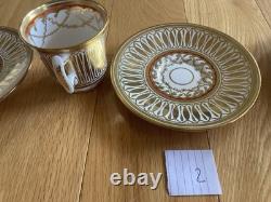 Gorgeous! 1950's Royal Chelsea Cathedral pattern 6 demitasse cup &saucer