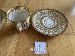 Gorgeous! 1950's Royal Chelsea Cathedral pattern 6 demitasse cup &saucer