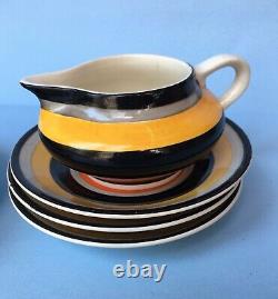 Gray's Pottery Art Deco Band Demitasse Coffee Items Possible Susie Cooper Design