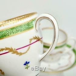 Group Of 12 Haviland Limoges Vieux Paris Vert (green) Demitasse Cups & Saucers