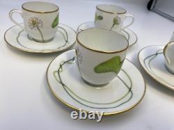 HERMES China NIL pattern design Demitasse / Espresso Cups and Saucers Set of 4