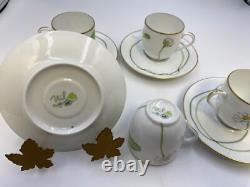 HERMES China NIL pattern design Demitasse / Espresso Cups and Saucers Set of 4