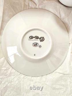 HERMES ParisPair of Demitasse Cup & Saucer Set CHAINE D'ANCRE PLATINUM withBox #1