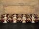 Htf Rosenthal Continental Pompadour Maroon R2099 Demitasse Cups & Saucers (8)