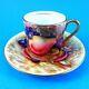 Hand Painted Signed Fruit Design D. Jones Aynsley Demitasse Tea Cup And Saucer